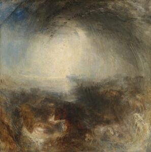 Shade and Darkness - the Evening of the Deluge exhibited 1843 by Joseph Mallord William Turner 1775-1851